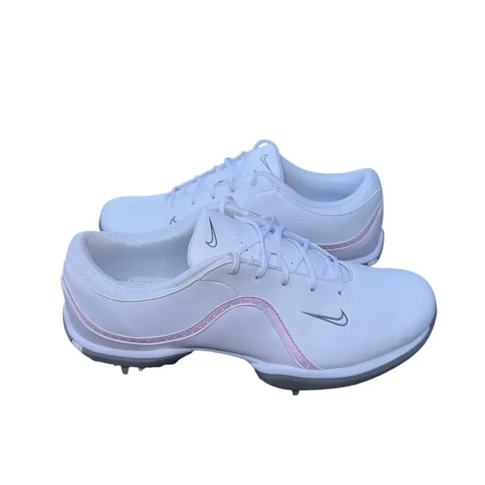Nike Vapor Golf Shoes Cleats White Pink Foam (AQ2324-101) Comfort Womens 8 EUC